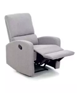 Poltrona con recliner manuale 'fiorella' grigio, 74x78x105 cm