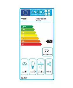 Cappa aspirante faber "152 lg a60" sottopensile grigia da 60 cm 225 m³/h con 2 filtri carbone.