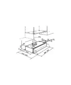 Cappa aspirante faber "152 lg a60" sottopensile grigia da 60 cm 225 m³/h con 2 filtri carbone