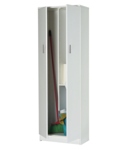 Armadio portascope bianco fiammato, 62x34x183 cm