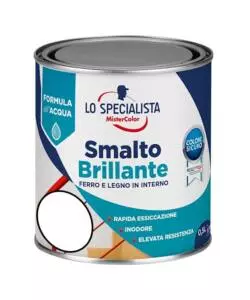 Smalto acqua brillante 0,5 lt. bianco