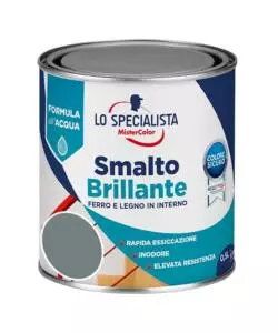 Smalto acqua brillante 0,5 lt. grigio perla