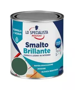 Smalto acqua brillante 0,5 lt. verde scuro