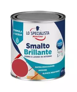 Smalto acqua brillante 0,5 lt. rosso