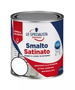 Smalto solvente satinato 0,5 lt. bianco