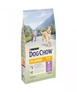 Crocchette per cani tonus dog chow classic agnello, 10 kg - purina