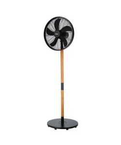 Ventilatore piantana bimar "vpm410" con 3 pale in metallo e legno, 40 cm