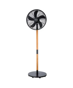 Ventilatore piantana bimar "vpm410" con 3 pale in metallo e legno, 40 cm