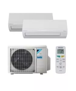 Climatizzatore caldo freddo daikin pompa di calore 'pro era' dualsplit e unit esterna (2amxf40a) 9000 + 12000 btu