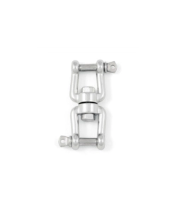 Girella a 2 forcelle  6 mm. in acciaio inox a4 - aisi 316