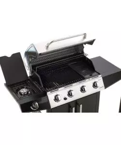 Barbecue a gas "golosone 4" g43240 con cottura a pietra lavica o australiana - sochef.