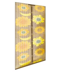 Zanzariera magnetica a tenda 'ecco strip magnet' riducibile a fiori, 140x250 cm