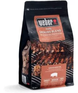 Miscela chips per carne di maiale weber per barbecue 700 gr