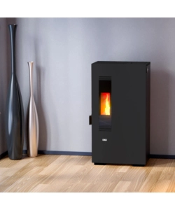 Stufa a pellet slim  canadian stove "mini 5" nero 4,4 kw