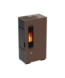 Stufa a pellet slim  canadian stove 'mini 5' ruggine 4,4 kw