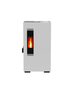 Stufa a pellet slim  canadian stove "mini 5" bianco 4,4 kw