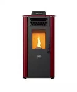 Stufa a pellet canadian stove "design 8" bordeaux 7,8 kw