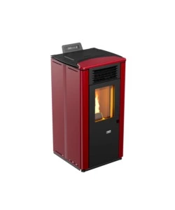 Stufa a pellet canadian stove "design 10" bordeaux  8,7 kw