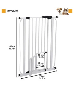 Cancello divisorio in metallo per cani e gatti 'pet gate', 73x105 cm - ferplast