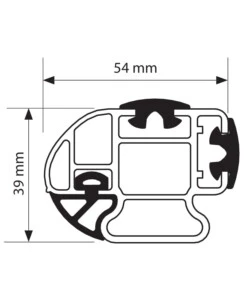 Barra portatutto alluminio - 115 cm  n10030