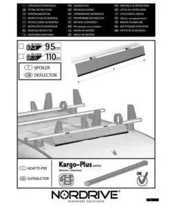 Deflettore aero kargo-plus kp9 - 95 cm  n11057