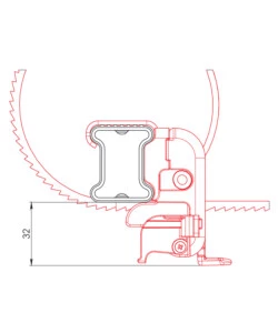 Coppia cinghie u-5 fermascala  n11065