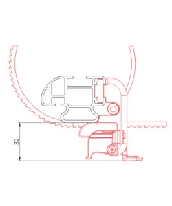 Coppia cinghie u-5 fermascala  n11065