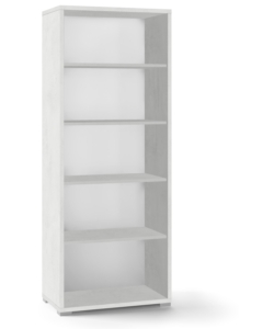 Libreria h185 l71 finitura ossido bianco