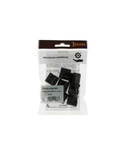 Sottopiede a pinza nero Ø 18 - 20 mm. con perno 8 pz.