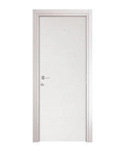 Porta battente da interno reversibile in frassino bianco 80x210 cm