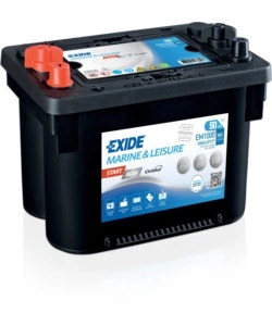 Batteria exide marine em1000 start agm 12v 50ah sx spunto 800 - l260 x h206 x p173.