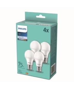 4 lampadine led philips 75w 4000k