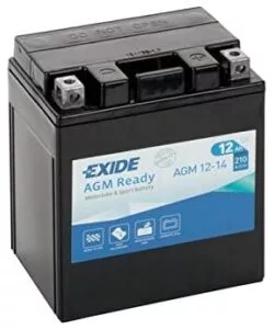 Batteria exide agm 12-14 12ah dx spunto 210 - l135 x h165 x p90.