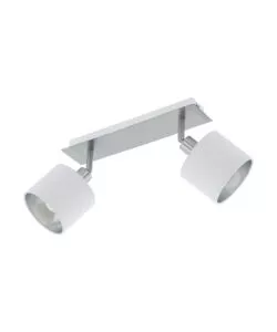 Faretto doppio ?valbiano? bianco, 2x7w