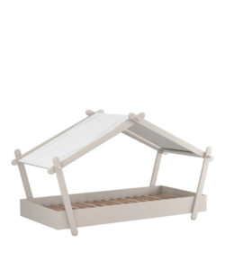 Letto singolo per bambini "casetta" in legno, 102x223x129 cm