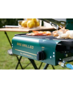 Barbecue a gas ompagrill "gas grilled" con piastra di cottura in ghisa