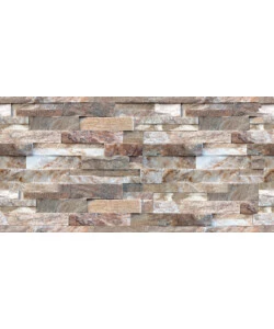 Lastra decorativa in polipropilene con stampa effetto muro 'natural stone', 100x50 cm