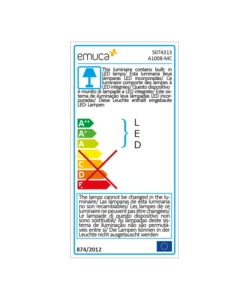 Barra appendiabili per armadi regolabile 858-1.008 mm batteria rimovibil e sensore di movimento colore moka - emuca.