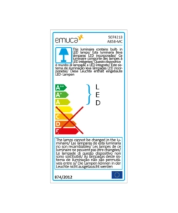 Barra appendiabili per armadi regolabile 708-858 mm batteria rimovibil e sensore di movimento colore moka - emuca.