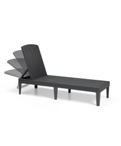 Sdraio lettino prendisole 'jaipur sunlounger' colore grafite, 187,5x58x29 cm - keter