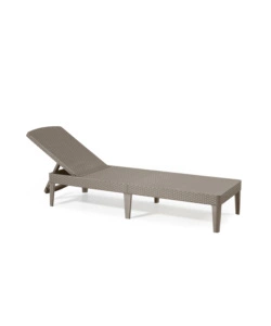 Sdraio lettino prendisole "jaipur sunlounger" colore cappuccino, 187,5x58x29 cm - keter