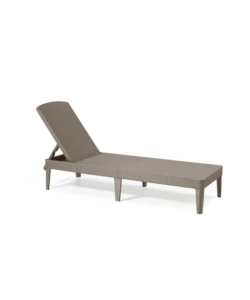 Sdraio lettino prendisole "jaipur sunlounger" colore cappuccino, 187,5x58x29 cm - keter