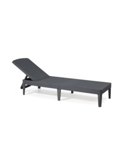 Sdraio lettino prendisole "jaipur sunlounger" colore grafite con cuscino, 187x58x29 cm - keter