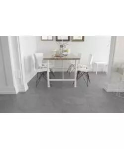 Pavimento spc 4mm effetto pietra grigio + 1mm tappetino 2,506 m² ac5 linea robust