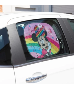 Coppia tendine laterali "disney minnie mouse" arcobaleno, 44x35 cm