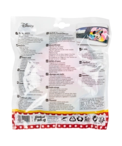 Coppia tendine laterali "disney minnie mouse" arcobaleno, 44x35 cm