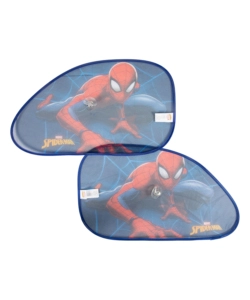 Coppia tendine auto laterali trapezio 'spiderman', 65x38 cm