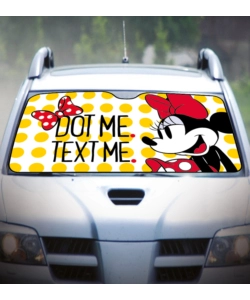 Parasole anteriore suv "disney minnie mouse" 150x80 cm