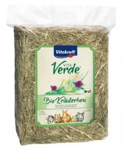 Fieno alle erbe per roditori vitakraft "vita verde bio" 750 grammi