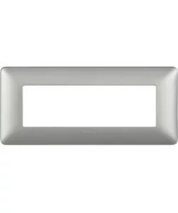 Placca matix 6 moduli silver am4806msl - bticino